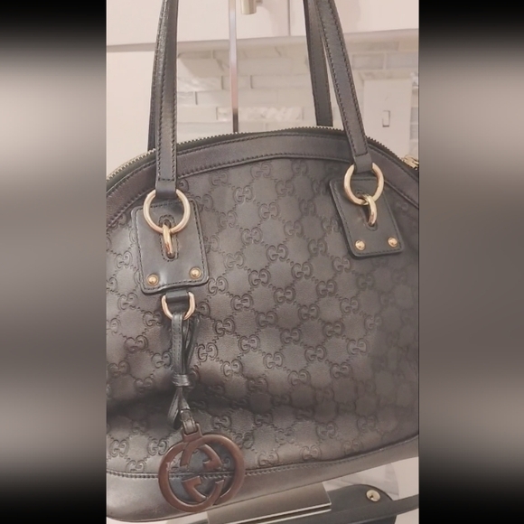 Gucci Handbags - Gucci Guccissima Dome Bag - Metallic Hunter Green